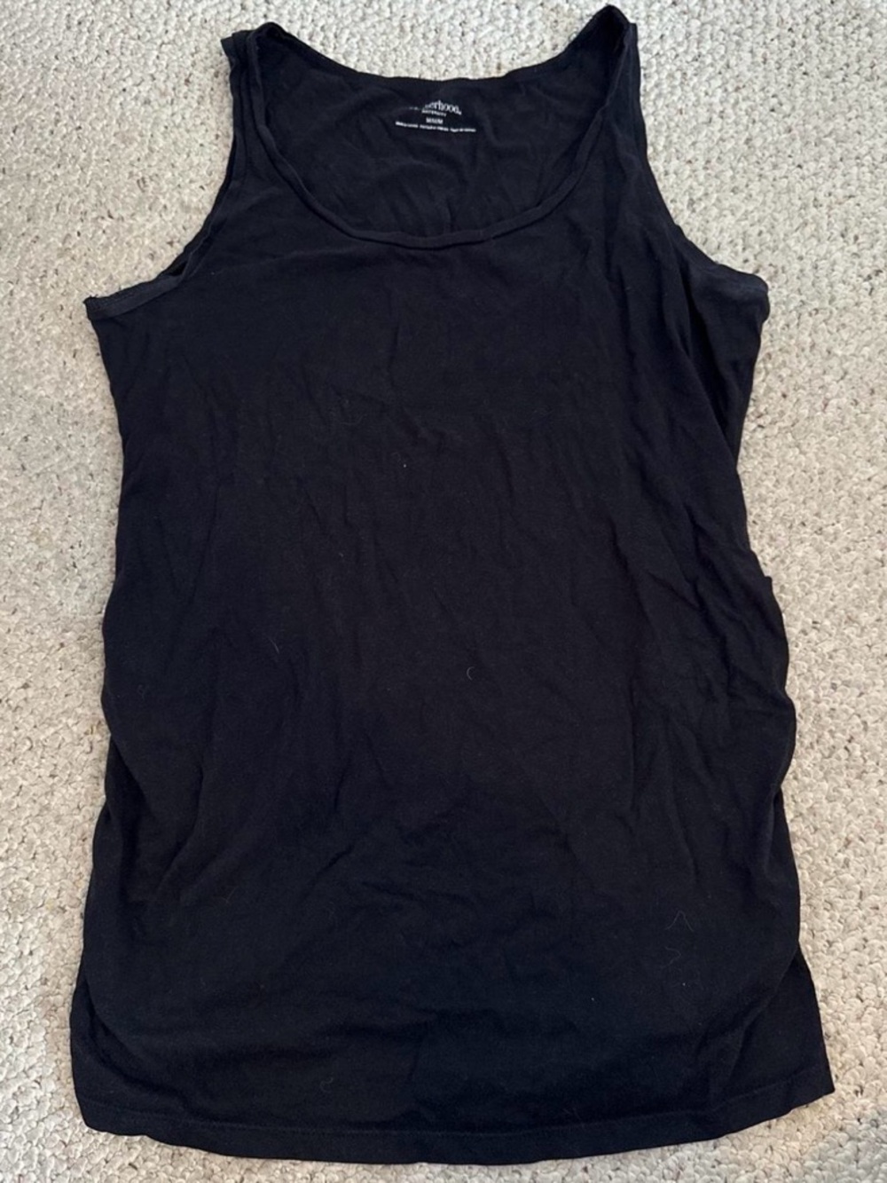 Motherhood Maternity Black Scoop Neck Tank